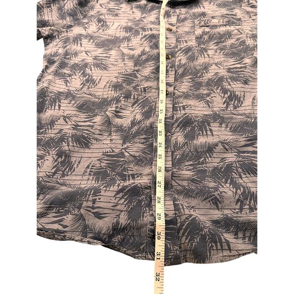 Travis Mathew Button Up Hawaiian Floral Tropical Button Front Shirt Blue, XL - Picture 6 of 9
